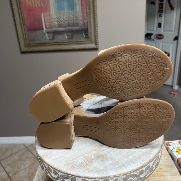 Chelsea & Violet Astrid Nubuck Suede Banded Sandals - Picture 6 of 6
